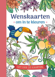 Deltas-Wenskaarten om in te kleuren- Wit