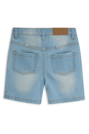 4President-Jongens korte jeansbroek Olly-Licht blauw denim