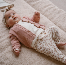 Dirkje-Meisjes vest- Soffig roze