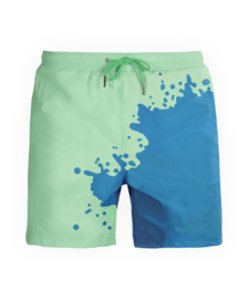 Sea'sons- Kids-Jongens zwembroek Solid -Blauw groen