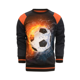 Legends22-Jongens sweater Sietse raglan-Zwart-donker blauw