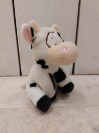 Toys-Knuffel Koe zittend-16 Cm-Polyester-Wit