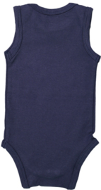 Dirkje-Baby Jongens romper mouwloos- Navy