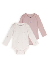 Petite Maison-2-delige set- Romper Set Lange Mouw- Pastel roze