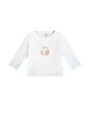 Petite Maison-Koko double jersey t-shirt with chest print-Natural White