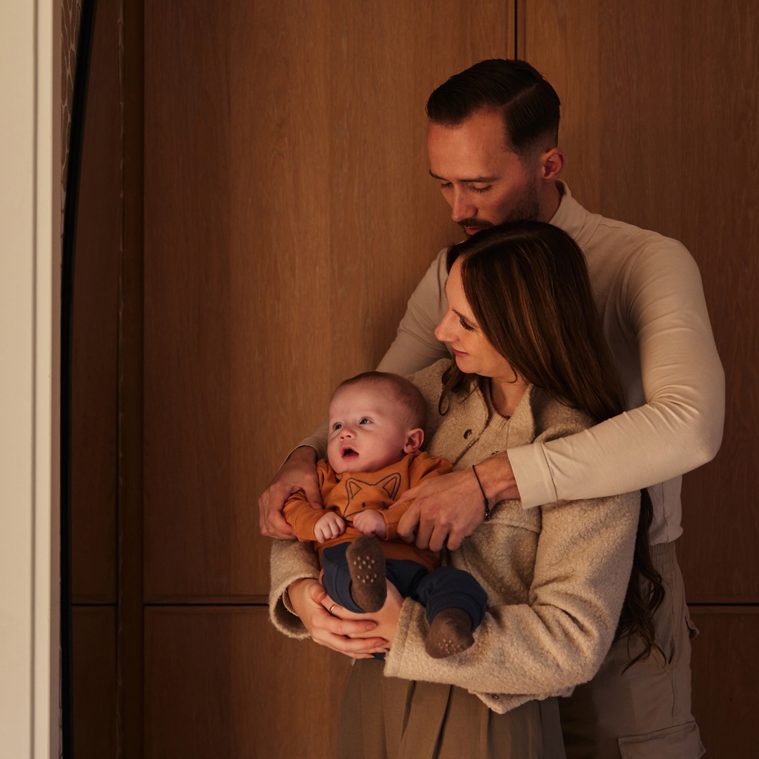 Dirkje-Jongens 2 pce babysuit-Faded cognac