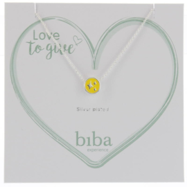 Ketting met bedel - Biba- Yellow silver