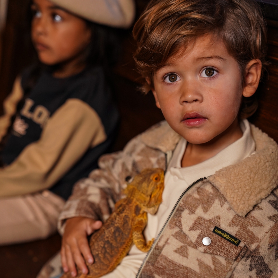Koko Noko-Jongens vest ls-Beige