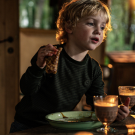 Koko Noko-Jongens Sweater met ronde hals-Donker groen