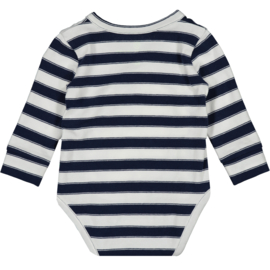 Vingino -Jongens romper Peri Baby-Blauw streep