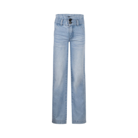No Way Monday-Meisjes Jeansbroek wijde pijp-Blauw