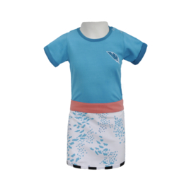 Lovestation22-Meisjes Baby Jurk Nilou-Scuba Blauw