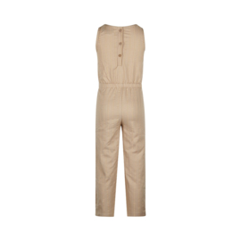 Koko Noko-Meisjes Mouwloos jumpsuit-Zand