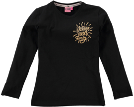 O'Chill-Meisjes t-shirt Kendra-Zwart