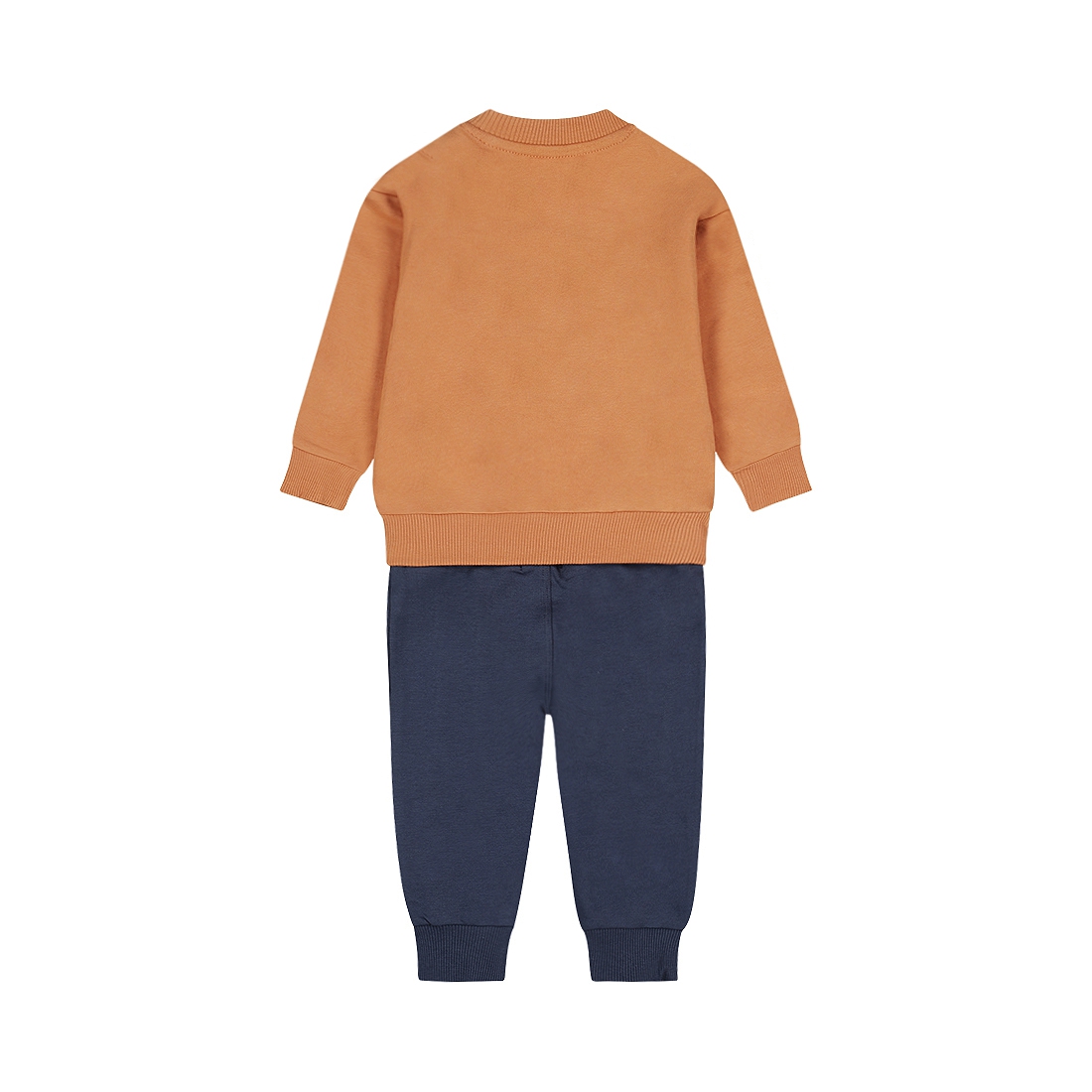 Dirkje-Jongens 2 pce babysuit-Faded cognac
