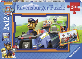 Ravensburger Puzzel 2x12 stukjes Paw Patrol in actie- Multi Color