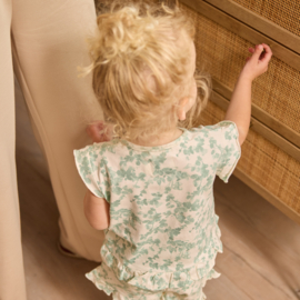 Dirkje-Meisjes 2 pc set, T-shirt, Shorts-Off white