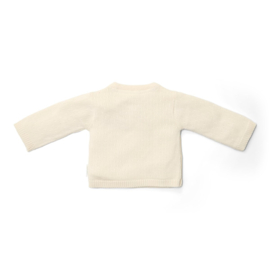 Little Dutch -Gebreid vestje overslag-Off white
