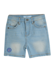4President-Jongens korte jeansbroek Olly-Licht blauw denim
