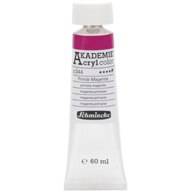 Acryl color-primary magenta (344), semi-opaque, good fade resistant, 60m-Schmincke AKADEMIE