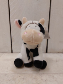 Toys-Knuffel Koe zittend-16 Cm-Polyester-Wit