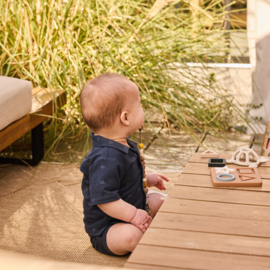 Dirkje-Jongens 2 pc set, Shirt ss, Jogging broek-Navy