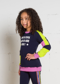 OChill-Meisjes Sweater Arya-Blauw