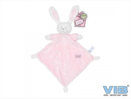 VIB-Meisjes Pluche Knuffeldoekje konijn Glow in the dark -Roze