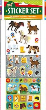 Stickerset - Paard- meerdere kleuren