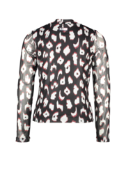 B.Nosy-Meisjes shirt with body lining-you leopard-Meerdere kleuren