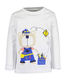 Blue Seven-Mini boys knitted shirt-White  orig