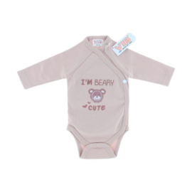 VIB- Romper I'm Beary Cute-Rose Smoke