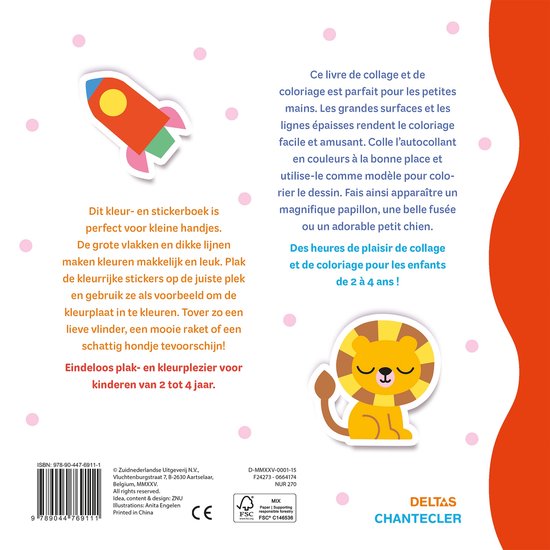 Deltas- Happy Sticker Color 2-4 jaar