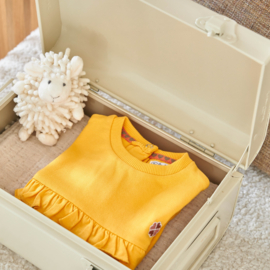 Dirkje-Meisjes sweater ls -Warm geel