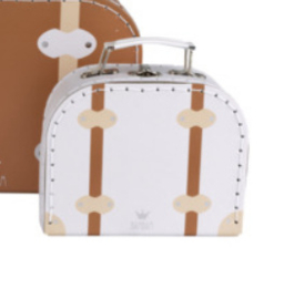 Bam Bam-Reiskoffer vintage klein-Wit