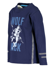 Blue Seven-Kids Boys knitted T-shirt-Night Blue orig