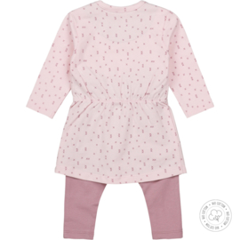 Dirkje-Meisjes babypakje-2 pce-Bio Cotton-Mauve - Licht roze