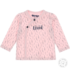 Dirkje-Baby Girls  t-shirt l.s Bio Cotton-Light pink