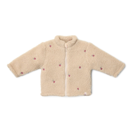 Little Dutch-Meisjes teddy vest-Zand