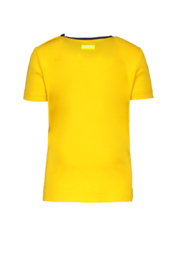 B.Nosy-Baby boys short sleeve t-shirt with contrast pocket-Lemon chrome