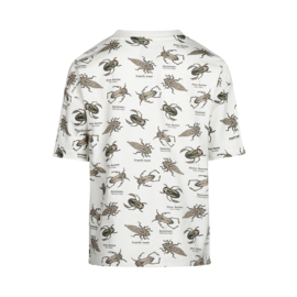 Koko Noko-Jongens T-shirt verlaagde shouder- Off white