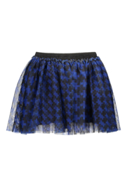 B.Nosy-Meisjes rok with pied du poule aop -Blauw