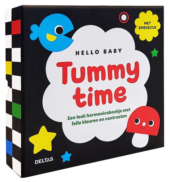 Deltas Babyboek - Hello Baby Tummy Time - Met Spiegeltje