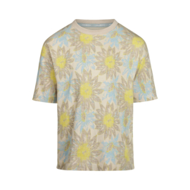 Koko Noko-Jongens T-shirt verlaagde shouder- Beige
