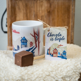 Baaij Light Cards-Mok Chocolade is Liefde + Gratis Chocostick-White