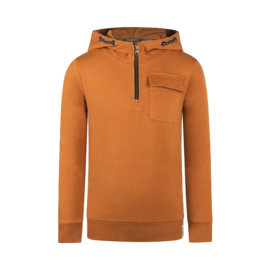 Koko Noko-Jongens Sweater met capuchon-Bruin