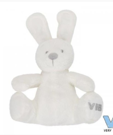 VIB-Unisex-Pluche Konijn Zittend-White