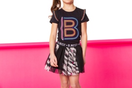 B.Nosy-Girls zebra printed netting skirt-AO Zebra