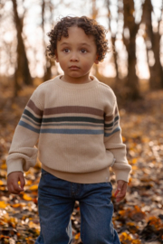 Little Dutch -Jongens gebreide sweater-Zand