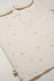 Petite Maison- baby meisjes t-shirt l/sl-ronde kraag-Roze print